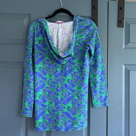 Embroidered Lilly Pulitzer Hooded Beach CoverUp - Picture 3 of 3